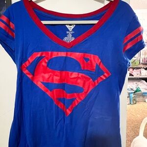 DC Comics Superman Blue T-Shirt with Red Trim